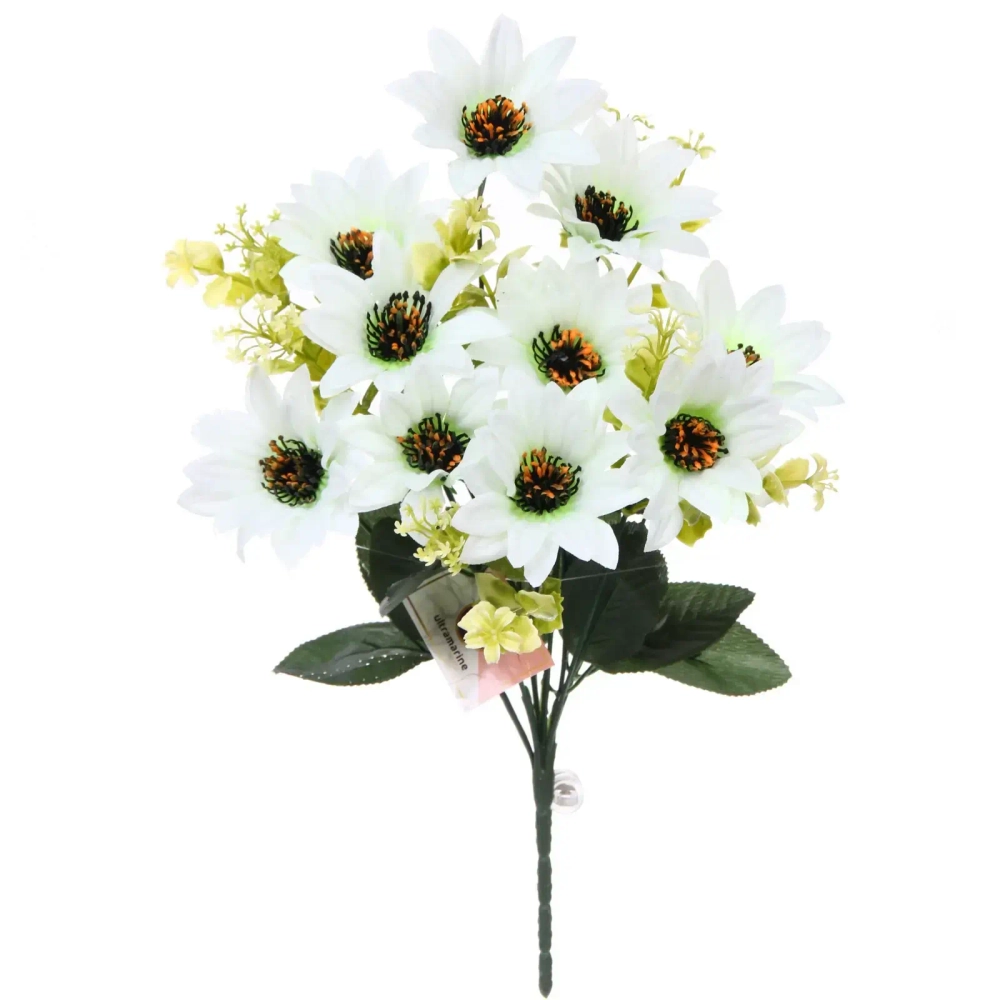 Искусственные цветы «Весеннее вдохновение» 40см 10цветков белый цвет