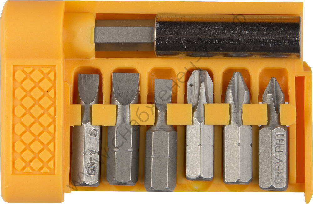 STAYER Standard 7 шт, Набор бит с магнитным адаптером (26082-H7)