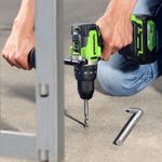 Дрель-шуруповерт ударная акк. Greenworks GD24DD140, 24V,б/щет,70/140Нм,Anti-kickback,1x4Ач,ЗУ,кор (3707607CUB)