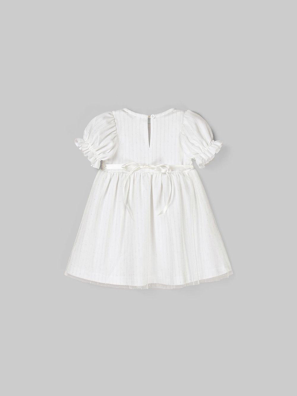 Платье с рукавом фонариком "Молоко" 0+