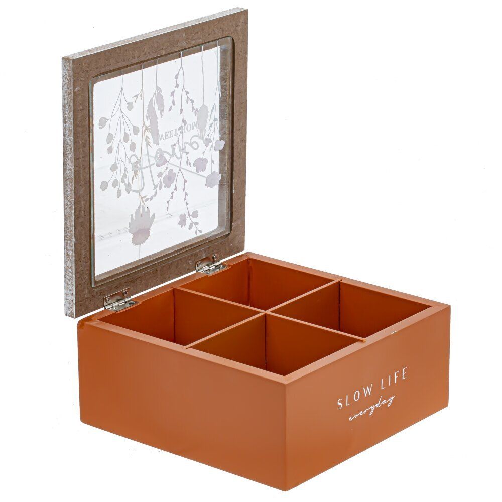 GAEM Шкатулка для чайных пакетиков, L17 W17 H8 см