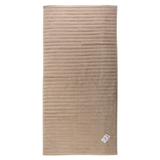 Полотенце банное waves бежевого цвета из коллекции essential, 70х140 см