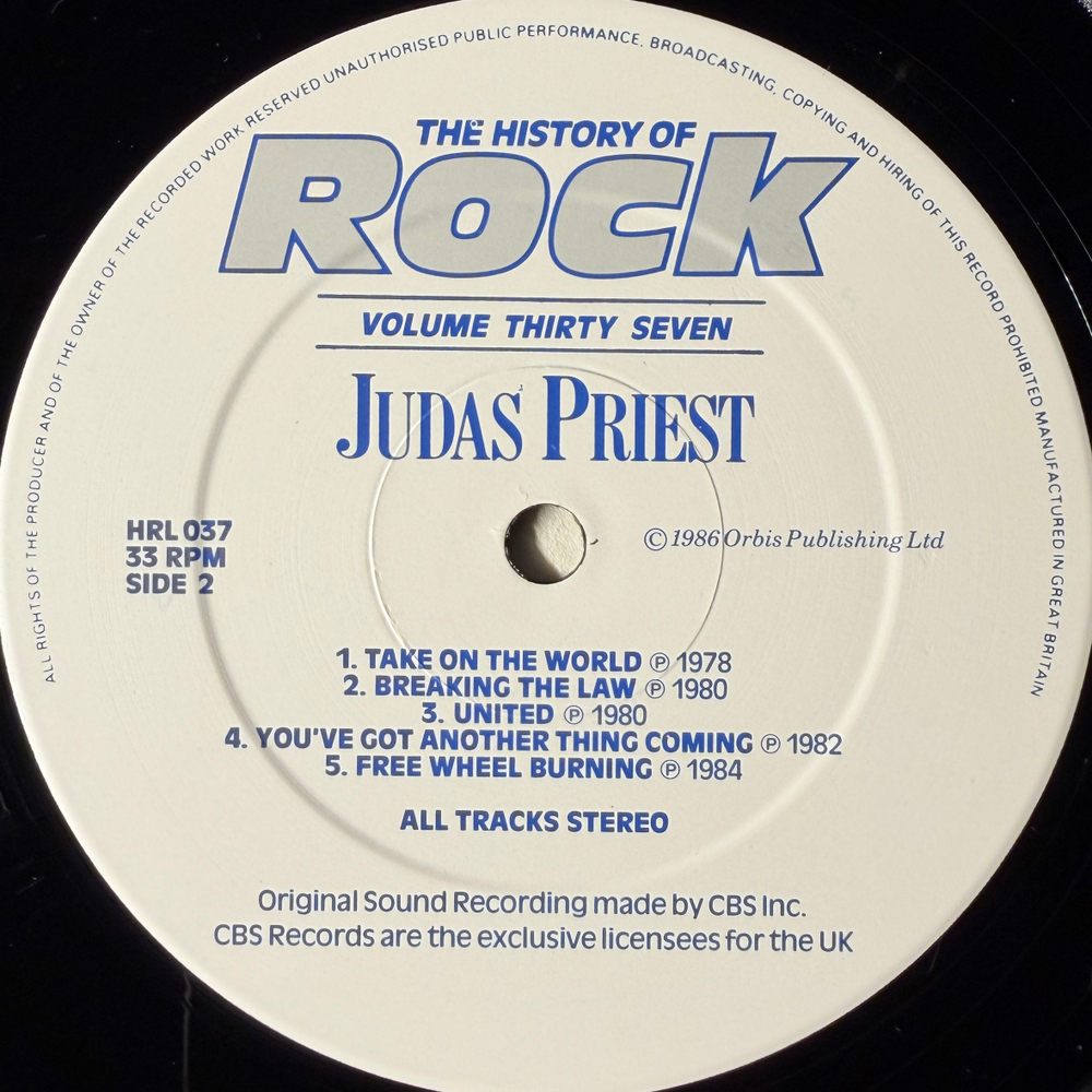 Сборник History Of Rock 37 2LP (Англия 1986г.)