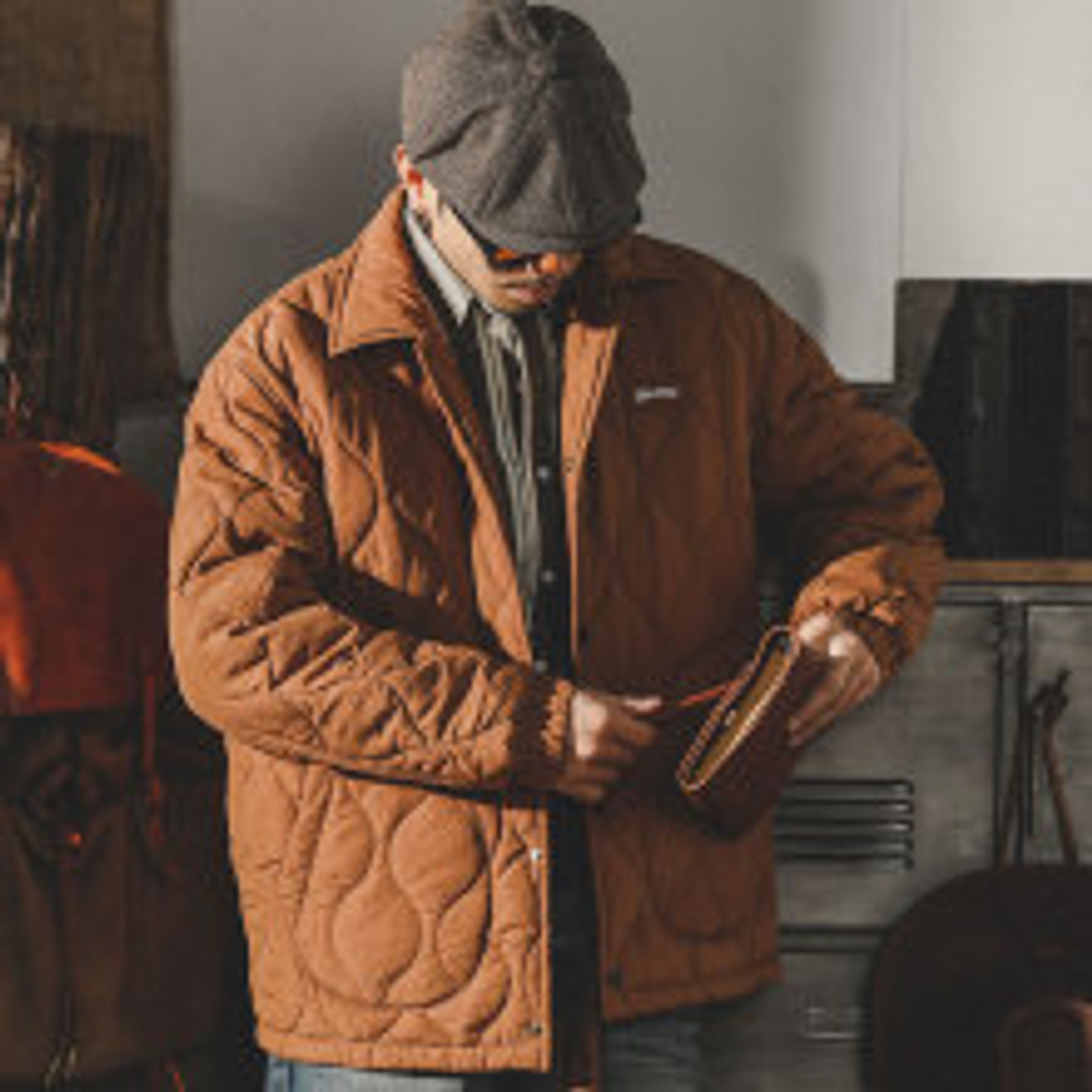 Gaomi Gaomi Мужская стеганая куртка с бриллиантами 2023 года, Мужская