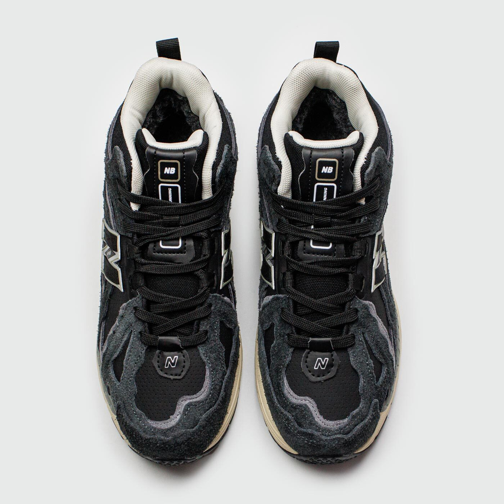 Кроссовки New Balance 1906D Mid Black Beige Wmns Suede with Fur