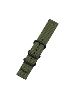 Ремешок 24 мм Nylon Light нейлоновый для Suunto 9 Baro, Suunto 7, D5, Suunto Spartan Sport (Зеленый Хаки)