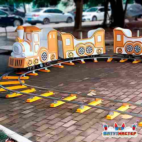 Аттракцион рельсовый для детей «Императорский состав», 4 кабинки, 8 мест