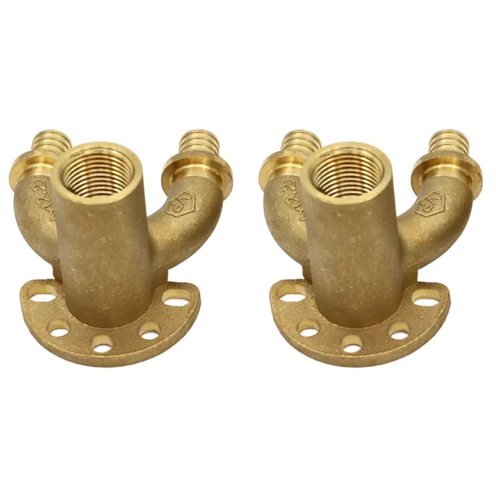 Уголок VIEIR проточный настенный для труб из сшитого полиэтилена ZL16X2,0-Rp1/2" VER-PRO VRP1620L