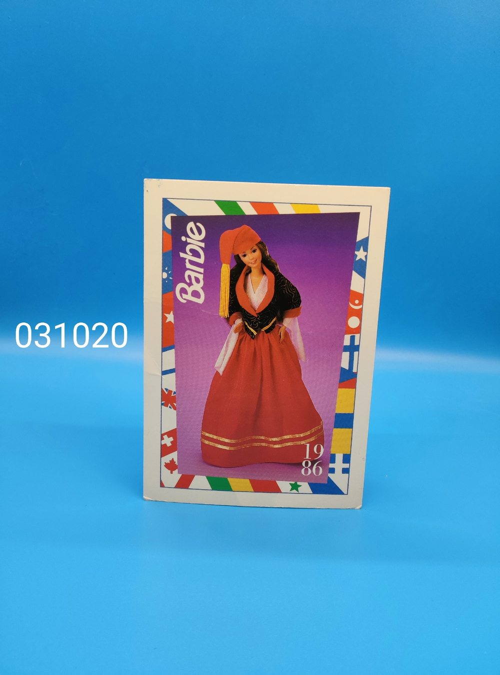 Аксессуар винтажная карточка Барби 90х 031020