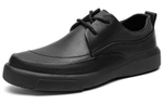 Jeep Casual Leather Shoes Men"s Low top Black