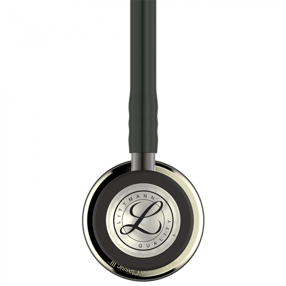 Стетоскоп Littmann Classic III, черный, акустическая головка цвета шампанское (5861)