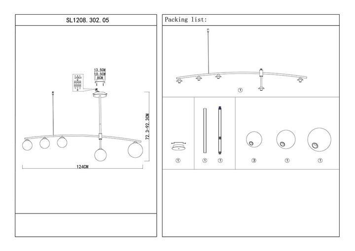 Подвесная люстра ST Luce Sembrare SL1208.302.05
