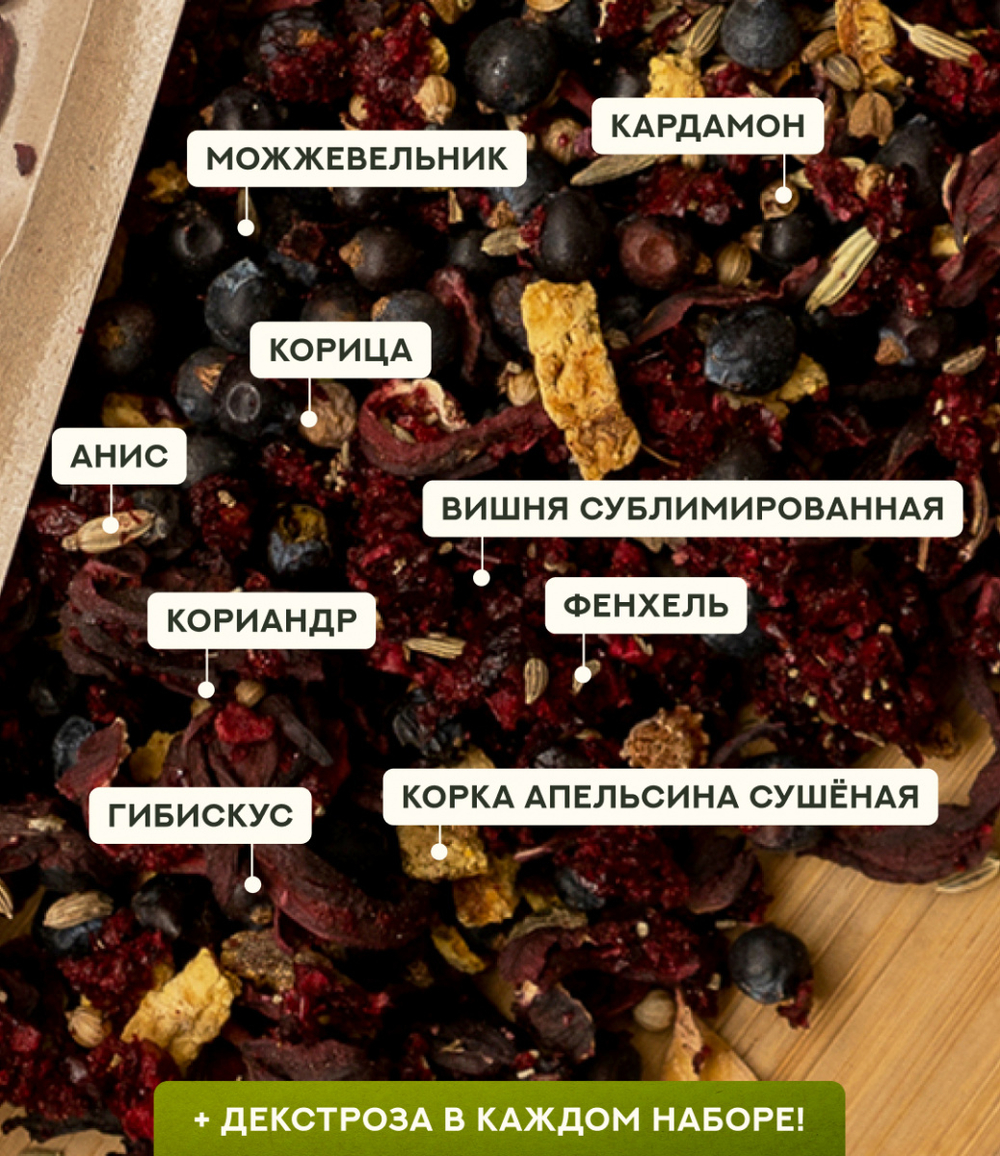 Набор трав и специй ДЖИН ВИШНЕВЫЙ