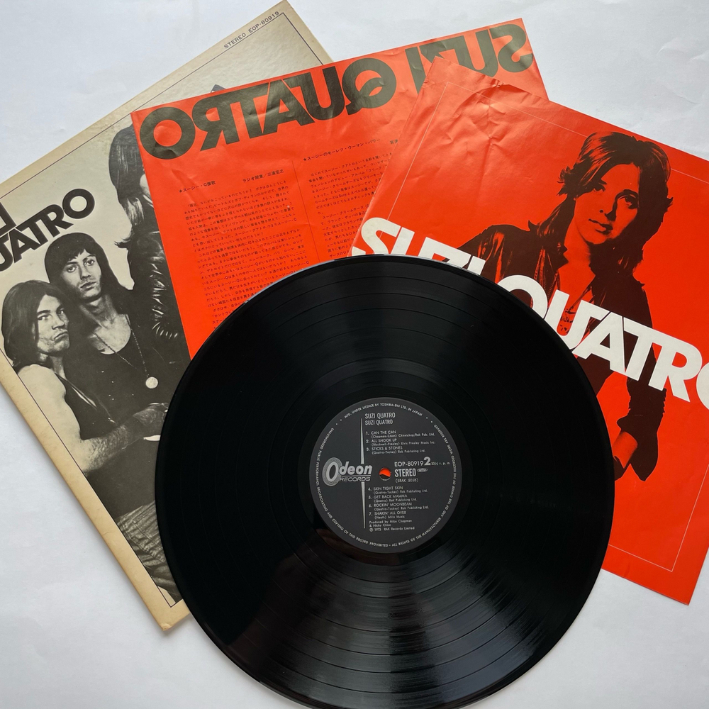 Винтажная виниловая пластинка LP Suzi Quatro Can The Can (Япония 1974) (Без Оби)