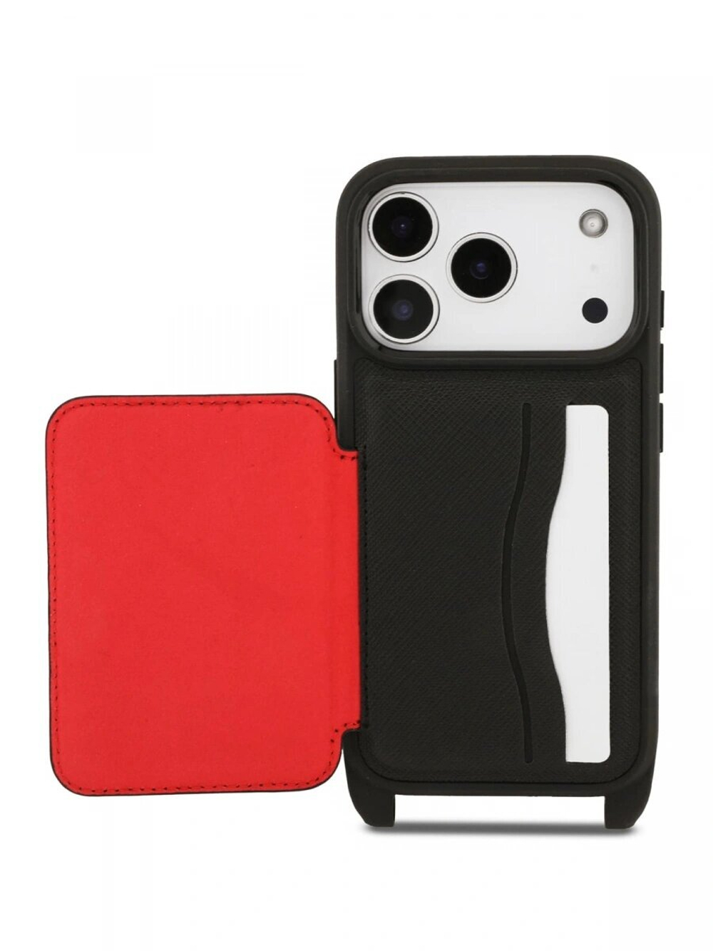 Чехол Lagerfeld для iPhone 17 Pro Max Crossbody cardslot PU Saffiano Autograph Hard, Black (KLHCP17XSAKLCK)