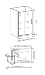 Душевая дверь Good Door IDEA WTW-110-C-CH стекло прозрачное/профиль хром