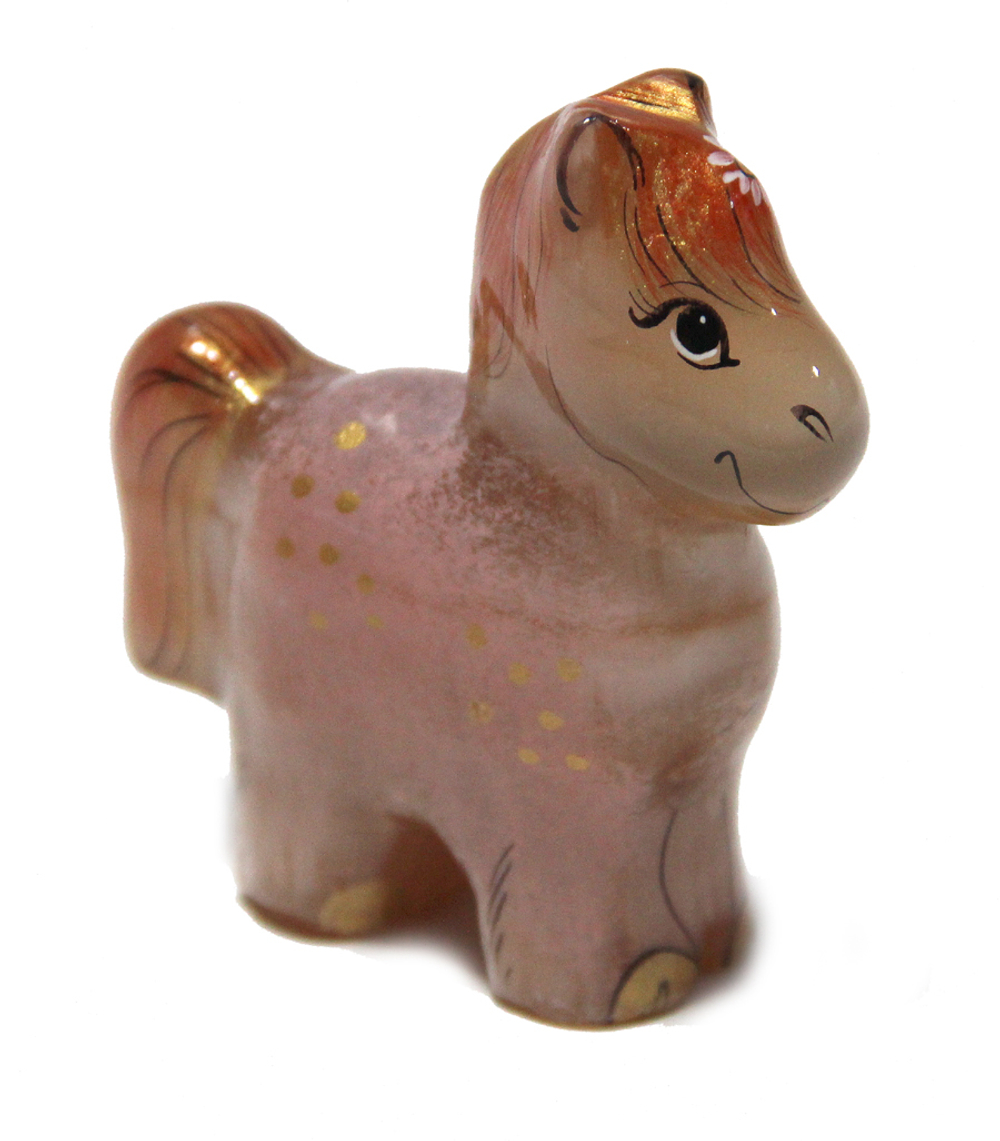 Фигурка из селенита " Лошадка" 8-8.5-2.5см