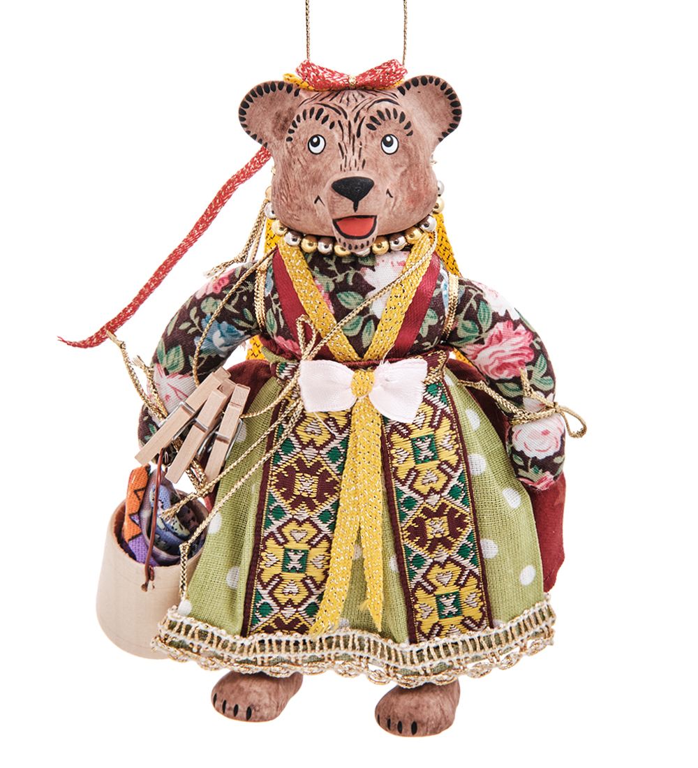 RK-873/6 Кукла подвесная «Медведица прачка»