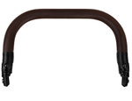 Детская коляска Roan Esso Кожа 3 в 1 с автокреслом Pituso Baesa Pro Black,Beige Canopy ESSK/210/1 Black /Black/руч.Тем.коричневый