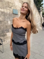 Юбка мини скружевом