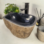 Раковина из речного камня RS-65599 43*40*15 0856