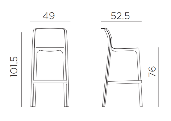 Барный стул Net Stool горчичный