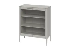 Витрина Type стеклянная высота 120 см (серо-бежевый)