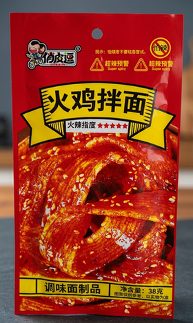 Соевая закуска Qiao Pi Dou Лапша c кунжутом 38 гр