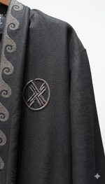 Шапан льняной длинный OYU TOLQYN BLACK