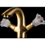 Смеситель для умывальника, Camelia бронза_Комплект