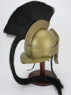 Nautical Шлем Спартанский Царь Леонид с черным плюмажем