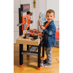 Smoby - Black &amp; Decker Warsztat Bricolo Center + 92 аксессуара + дрель 360727