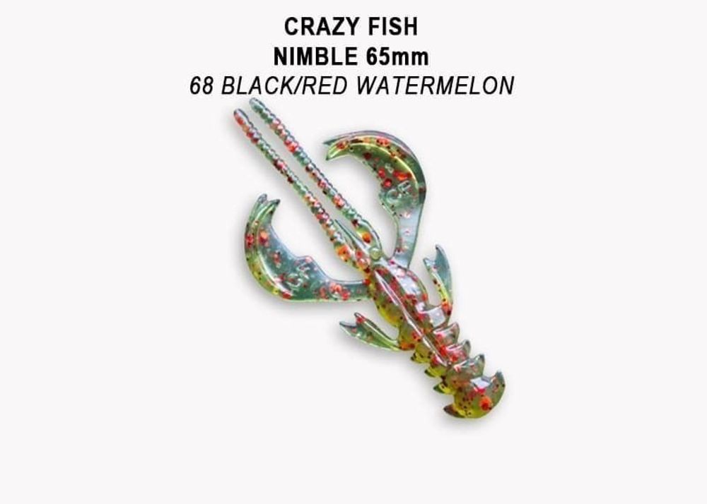 NIMBLE 2,5" 44-65-68-6 Силиконовые приманки Crazy Fish