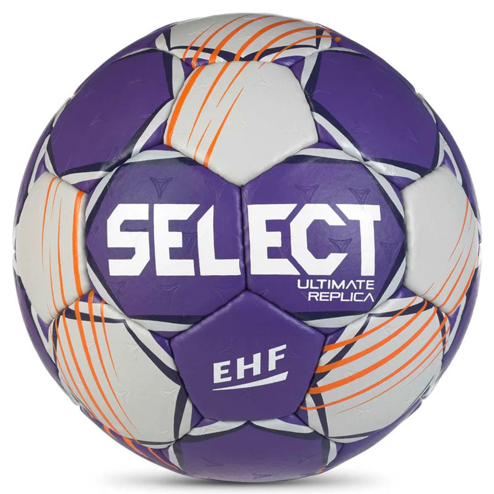 Мяч ганд. SELECT Ultimate Replica v24 ,1670850999, р.1, EHF Appr, ПУ, руч.сш, фиолетово-белый
