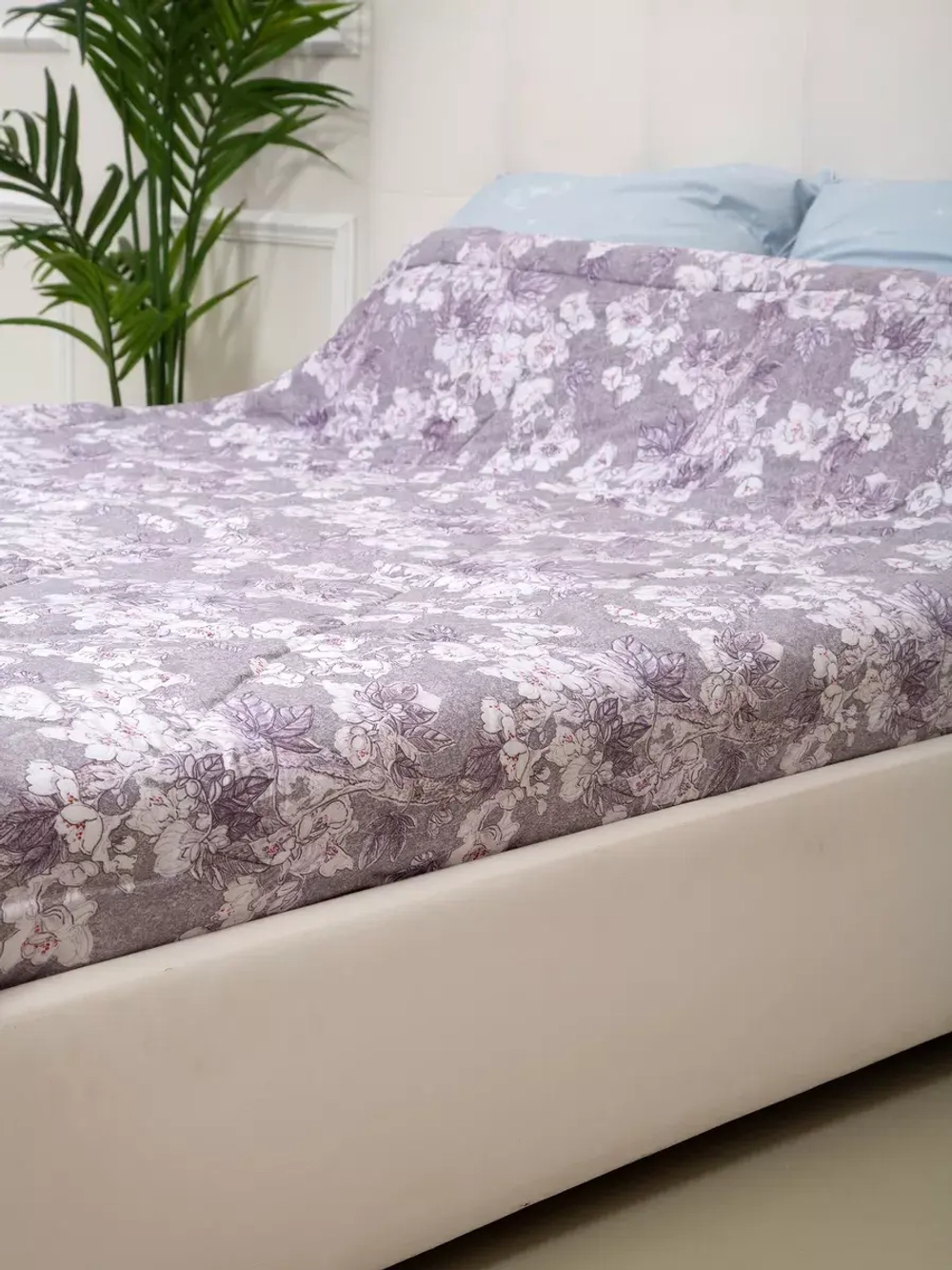 Одеяло 1.5 зимнее всесезонное утепленное лен хлопок