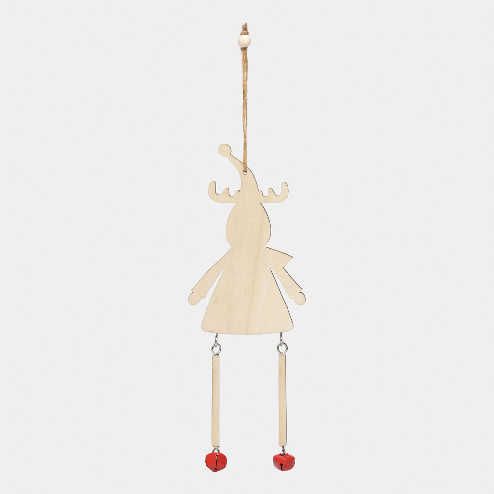 Подвеска на елку или подарок WOODEN RUDOLPH