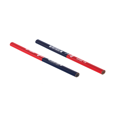 КАРАНДАШ СТРОИТЕЛЬНЫЙ КОБАЛЬТ 2-Х ЦВЕТНЫЙ, КРАСНЫЙ/СИНИЙ, 180*10 ММ, 1 ШТ.