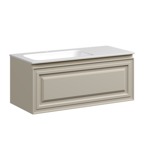 Тумба с раковиной Sancos Very 100 см VR100LCE левая, beige soft