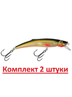 Воблер Минноу MACHNO 90mm, цвет 018 (карась), 2 штуки