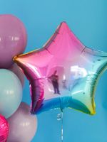 F Шар 32'' / 81 см Звезда Нежная радуга Градиент (БГ-70)