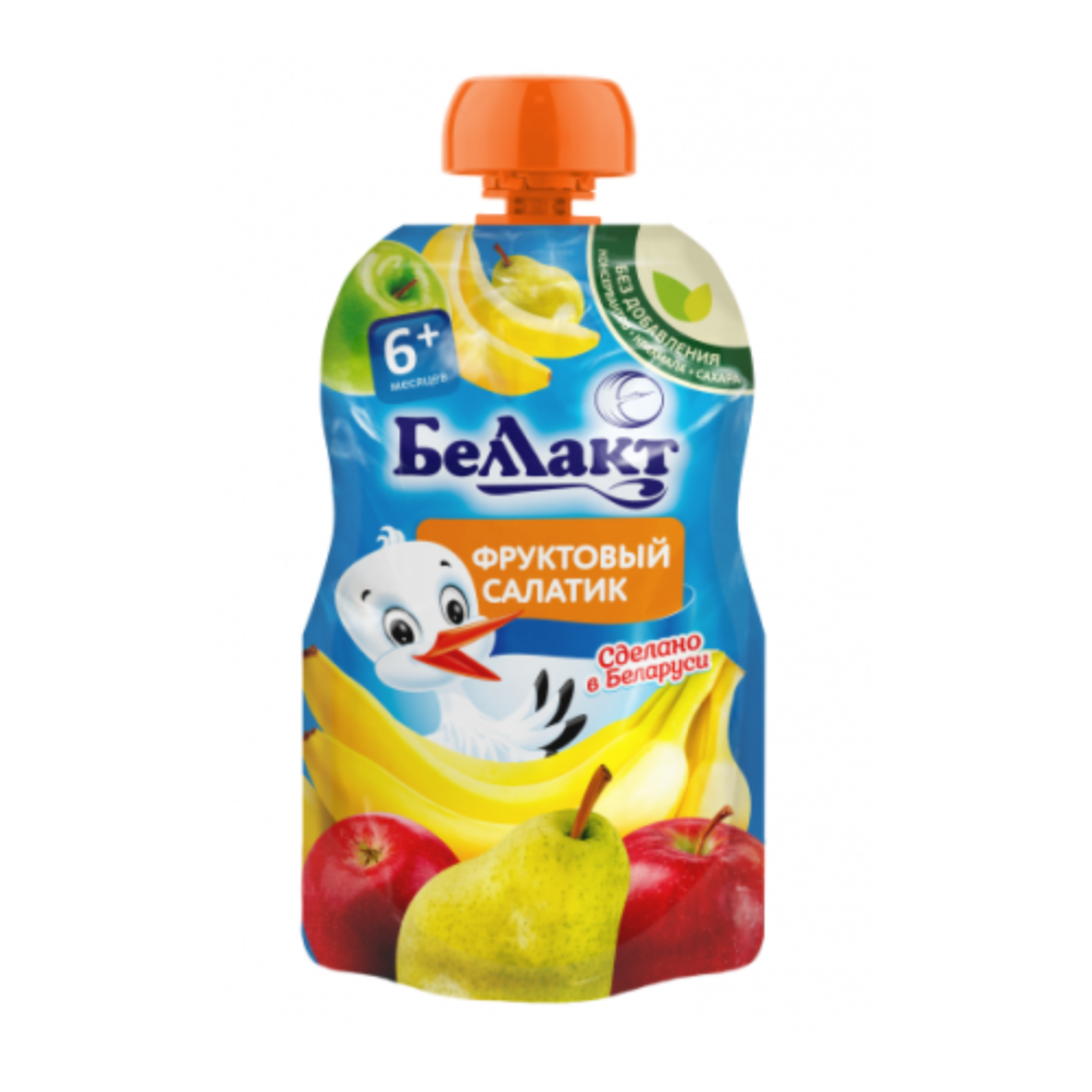 Пюре БеЛакт Фруктовый салатик 90 гр