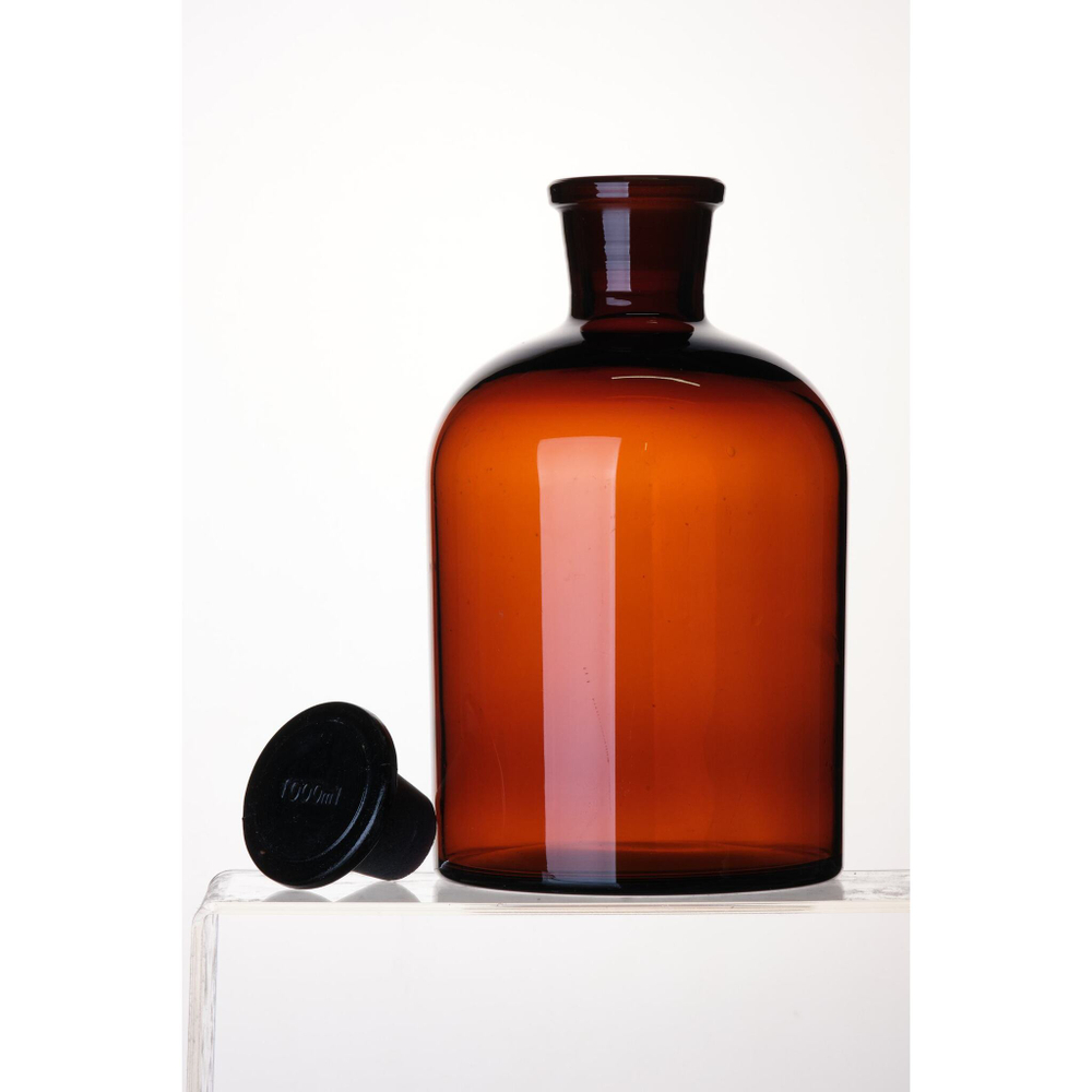 Склянка (штанглас), 1000 мл, узкое горло, темное стекло