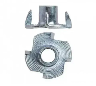 Гайка мебельная M6 100 шт, врезная, забивная, DIN 1624