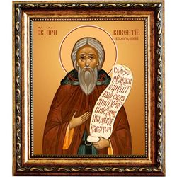 Викентий Вологодский преподобный. Икона на холсте.