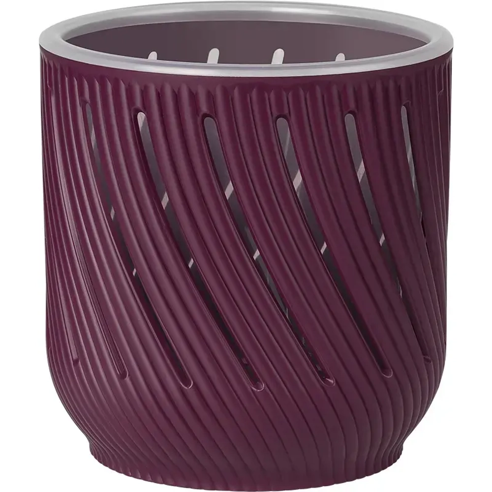 Кашпо для цветов пластиковое 3,1л d-16,8см «Fleurs» Пурпурный