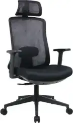 Кресло персонала Sunon Point CAD81SW Сетка/Ткань черная