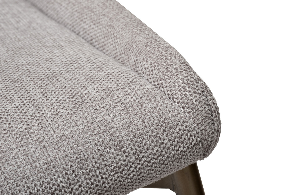 Стул высокий барный 101x45см Garda Decor белая рогожка/бронза