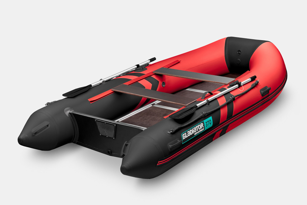 Надувная лодка GLADIATOR B330 красно-чёрный