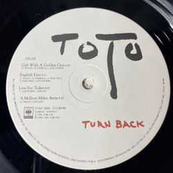 Винтажная виниловая пластинка LP Toto Turn Back (Japan 1981) (No Obi) Gift With A Golden Gun