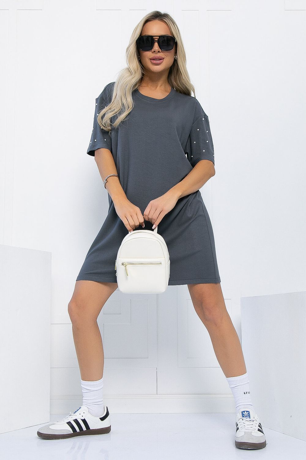 Платье Жемчужина коллекции (графит) П13312-1М LT Collection